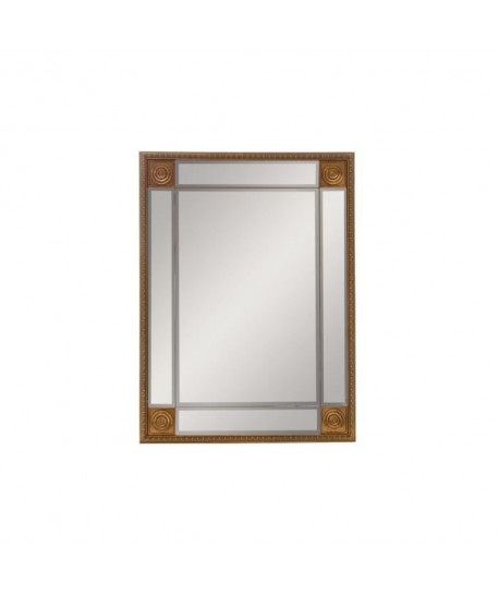 Miroir mural déco bois  72,5 x 97,5 x 3 cm