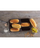 LURCH Lot de 6 moules a hotdogs   30 x 17,5  Marron