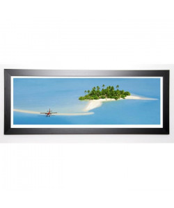 PAPADOPOULOS Image encadrée South Male Atoll 40x102 cm Turquoise