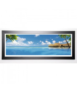 PAPADOPOULOS Image encadrée Medhufushi Island 40x102 cm Turquoise