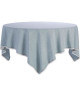 DEKOANDCO Nappe Chinny 100% coton 150x150 cm  Bleu