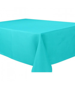 VENT DU SUD Nappe MOGADOR  160 x 250 cm  Bleu turquoise