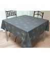 SOLEIL D\'OCRE Nappe de table carrée Strass 180x180 cm gris