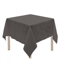 SOLEIL D\'OCRE Nappe carrée antitâches ALIX 180x180cm Anthracite