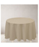 SOLEIL D\'OCRE Nappe ronde antitâches ALIX Ř 180cm Taupe