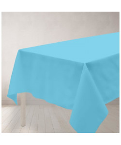 SOLEIL D\'OCRE Nappe antitâches rectangle 140x240cm ALIX Turquoise