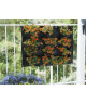 NATURE Mur végétal en tissu feutré (incl. attaches balcon)  noir, H62 x 82 cm