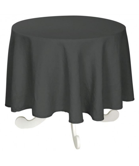 VENT DU SUD Nappe SYMPHONIE  Ř 168 cm  Gris Gris anthracite