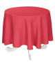 VENT DU SUD Nappe SYMPHONIE  Ř 168 cm  Rouge cranberry