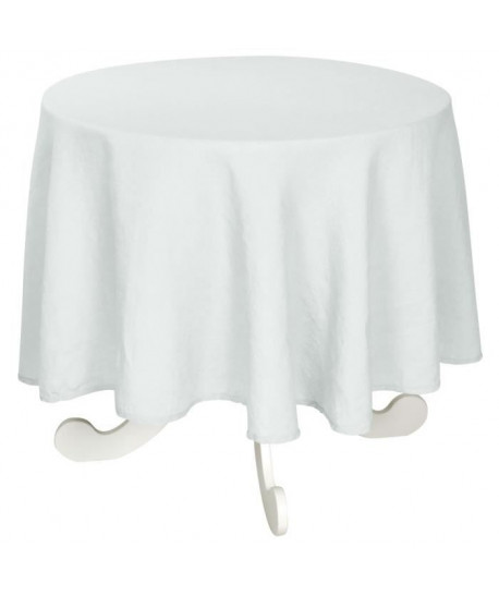 VENT DU SUD Nappe SYMPHONIE  Ř 168 cm  Blanc neige