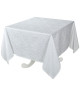 VENT DU SUD Nappe jacquard FARO  168x168 cm  Bleu écume