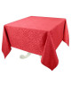 VENT DU SUD Nappe jacquard FARO  168x168 cm  Rouge vermeil