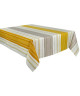 VENT DU SUD Nappe de table enduite Capbreton 100% coton  160 x 200 cm  Jaune curry