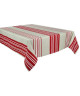 VENT DU SUD Nappe de table enduite Barbazan  160 x 300 cm  Rouge pavot