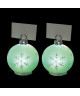 Lot de 2 Boules de Noël lumineux en verre Ř 5 cm