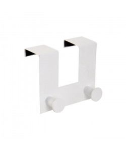 Patere de porte 2 boutons Blanc