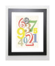 PETERS Image encadrée Small Numbers  47x57 cm  Multicolore