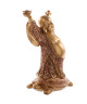 Figurine de décoration bouddha chinois  Effet rouge doré