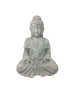 HOMEA Bouddha assis déco H42 cm blanc