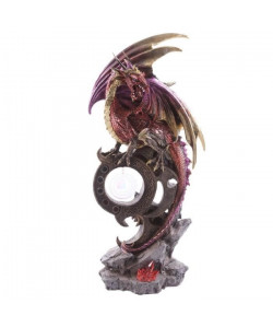 Figurine Dragon de feu pendule  44 cm