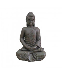 HOMEA Bouddha déco 58x45xH91 cm chocolat