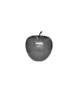 HOMEA Pomme déco en polyrésine 14xH13 cm gris