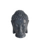 HOMEA Tete de bouddha déco en magnésie 32x31,5xH42,5 cm gris