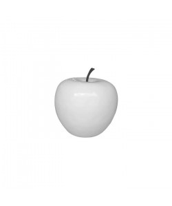 HOMEA Pomme déco en polyrésine 25xH23 cm blanc