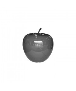 HOMEA Pomme déco en polyrésine 30xH27 cm gris