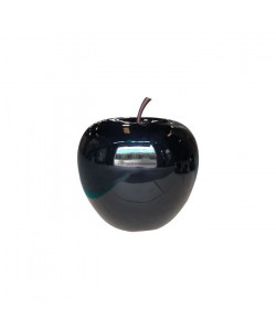 HOMEA Pomme déco en polyrésine 30xH27 cm noir