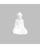 HOMEA Bouddha en céramique 13x9xH19 cm blanc