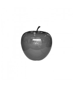 HOMEA Pomme déco en polyrésine 35xH30 cm gris