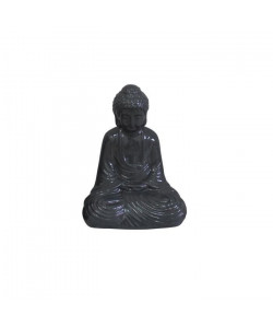 HOMEA Bouddha en céramique 13x9xH19 cm gris