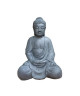 HOMEA Bouddha assis déco H42 cm gris