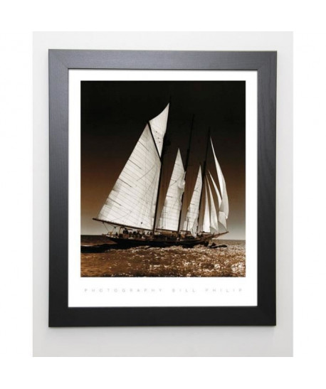 PHILIP Image encadrée Sailing at Cowes 2  47x57 cm  Blanc