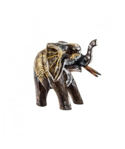 Objet déco a poser Eléphant en bois sculpté  28 x 10 x 25 cm