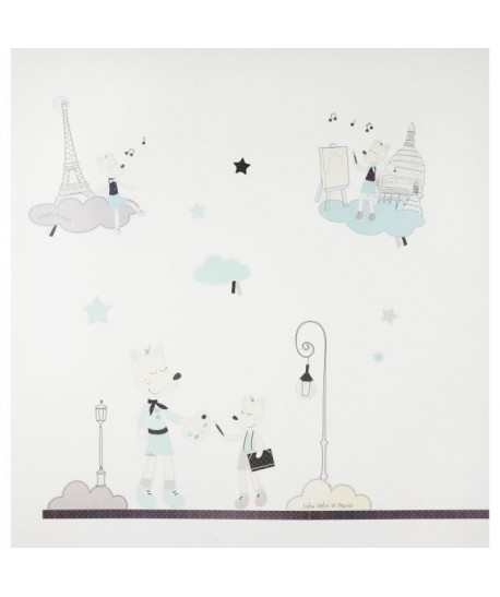 SAUTHON BABY DECO Stickers muraux Lulu Chéri