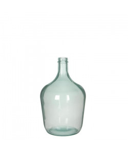 MICA Vase Bouteille Diego verre  Blanc milky  30 xŘ18 cm