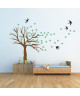 WALL IMPACT Stickers Arbre et hirondelles  59x40x1 cm  Vinyle calandré monomérique