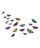 WALL IMPACT Stickers Papillons avec ailes colorées  44x30x1 cm  Vinyle calandré monomérique