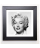 PHOTOGRAPHY COLLECTION Image encadrée Monroe Portrait 37x37 cm Blanc