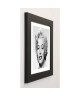 PHOTOGRAPHY COLLECTION Image encadrée Monroe Portrait 37x37 cm Blanc