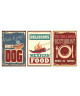 WALL IMPACT Stickers Street Food vintage  84x40x1 cm  Vinyle calandré monomérique