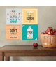 WALL IMPACT Stickers Kitchen rules  40x40x1 cm  Vinyle calandré monomérique