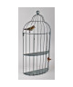 Décoration murale Cage a Oiseaux 2 Etageres  L 38 x P 11 x H 80,5 cm