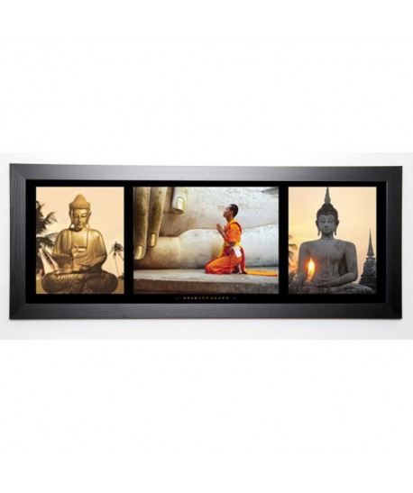 PHOTOGRAPHY COLLECTION Image encadrée Spirituality 40x102 cm Jaune