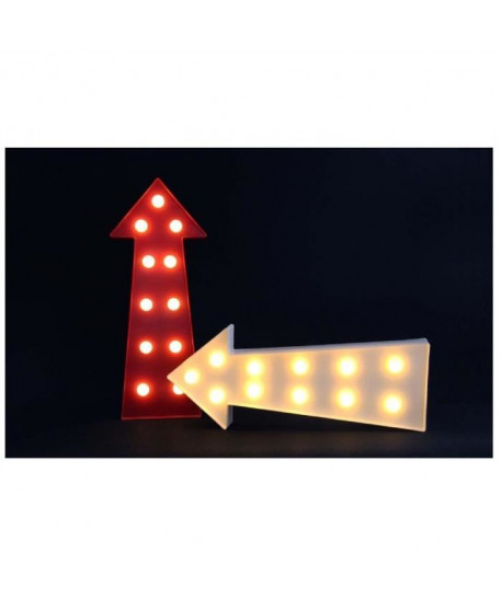 Fleche lumineuse LED 0,06 W 19x5 cm blanc