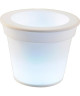 HOMEA Pot Lumineux En Plastique A Piles  1Led O16*H13Cm Blanc
