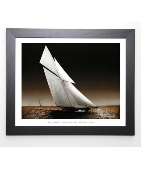 PHOTOGRAPHY COLLECTION Image encadrée The Yacht Columbia  47x57 cm  Blanc