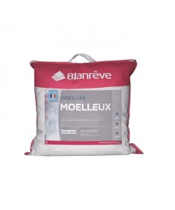 BLANREVE Oreiller naturel AntiAcariens 60x60cm blanc